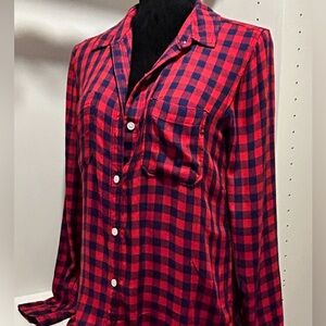Red and blue plaid shirt